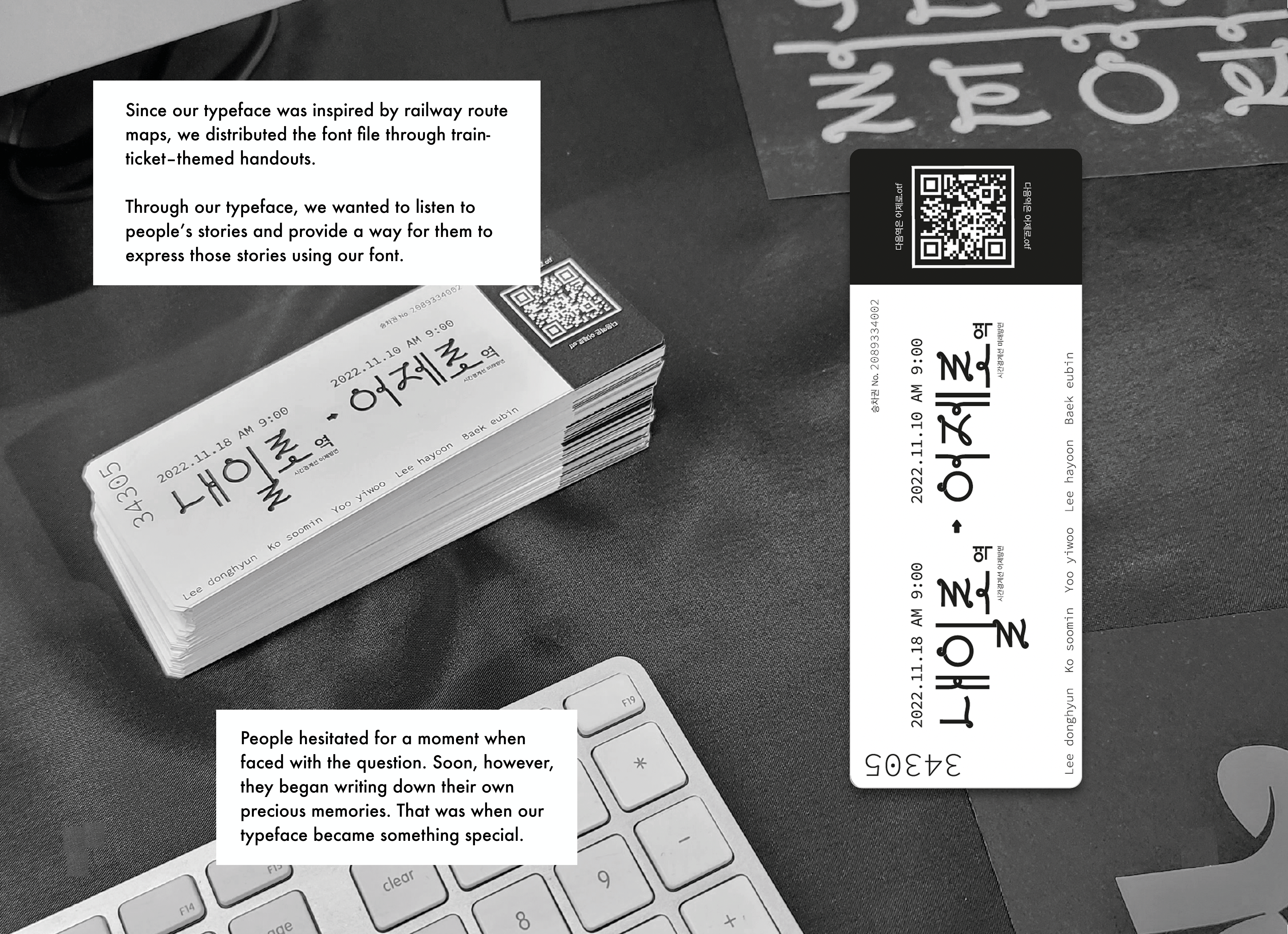 Visitor memory prompt and completed participation result